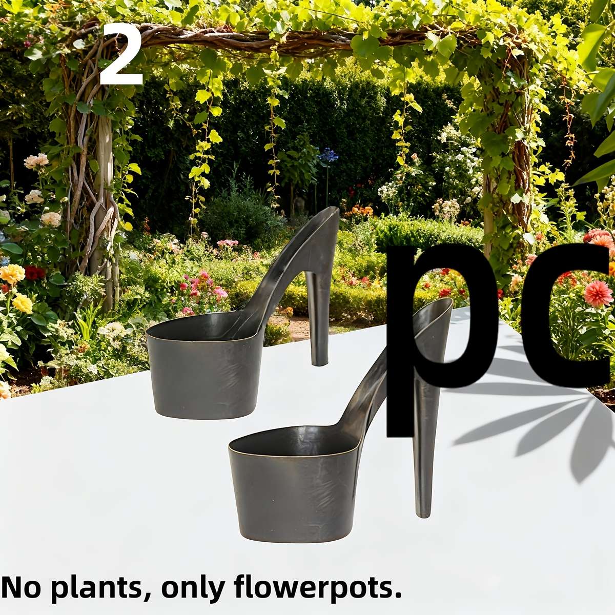 Flowerpotstyle 2  Pccolor White