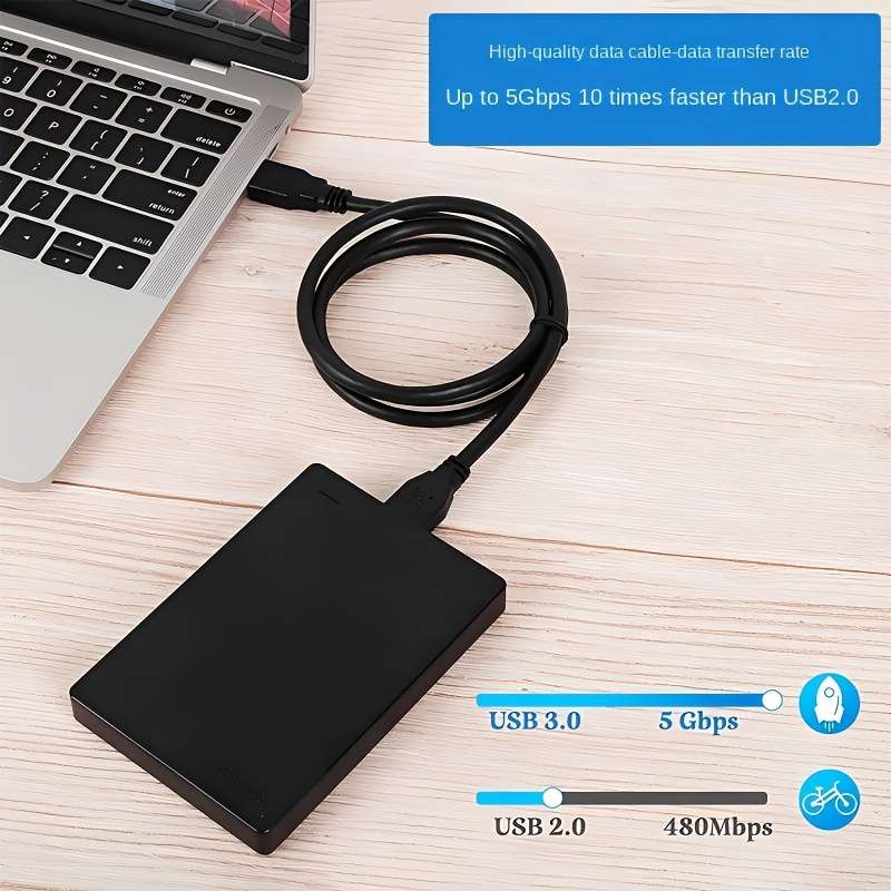 1pc High-Speed USB 3.0 Data Transfer Cable for Mobile Hard Drives AM to MicroB Connector 5GB