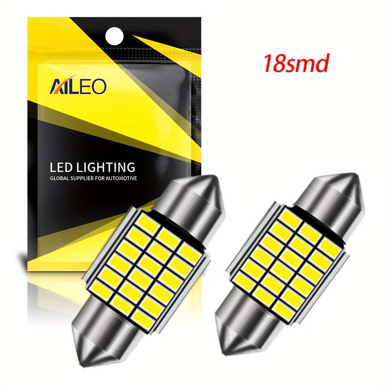 Car Lights Items 2Pcs 4014 27Smd 36Mm white