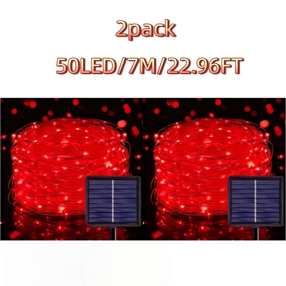 50 Led Pack Solar Fairy Lights 7 M