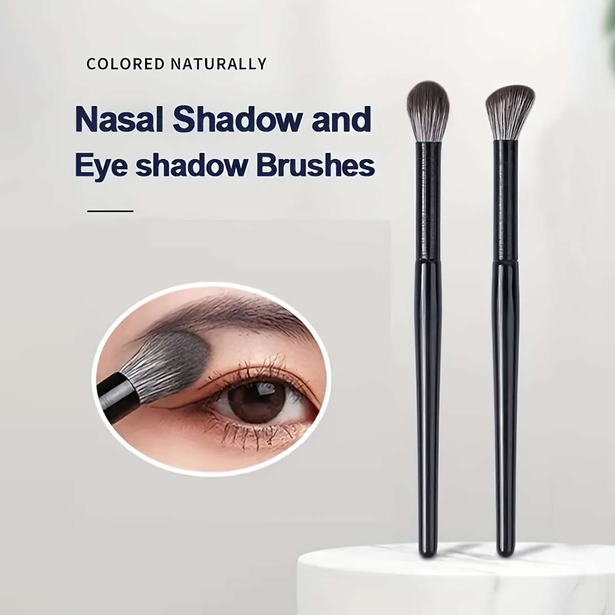 Makeup Brush Set Color Black 2Pcs