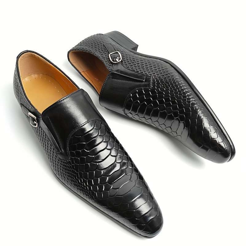 Mens Leather Shoes Color Black Sizeuk 7