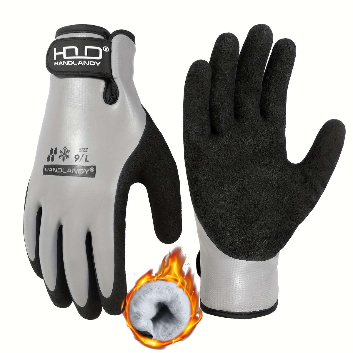 Work Gloves Color Red Size7S