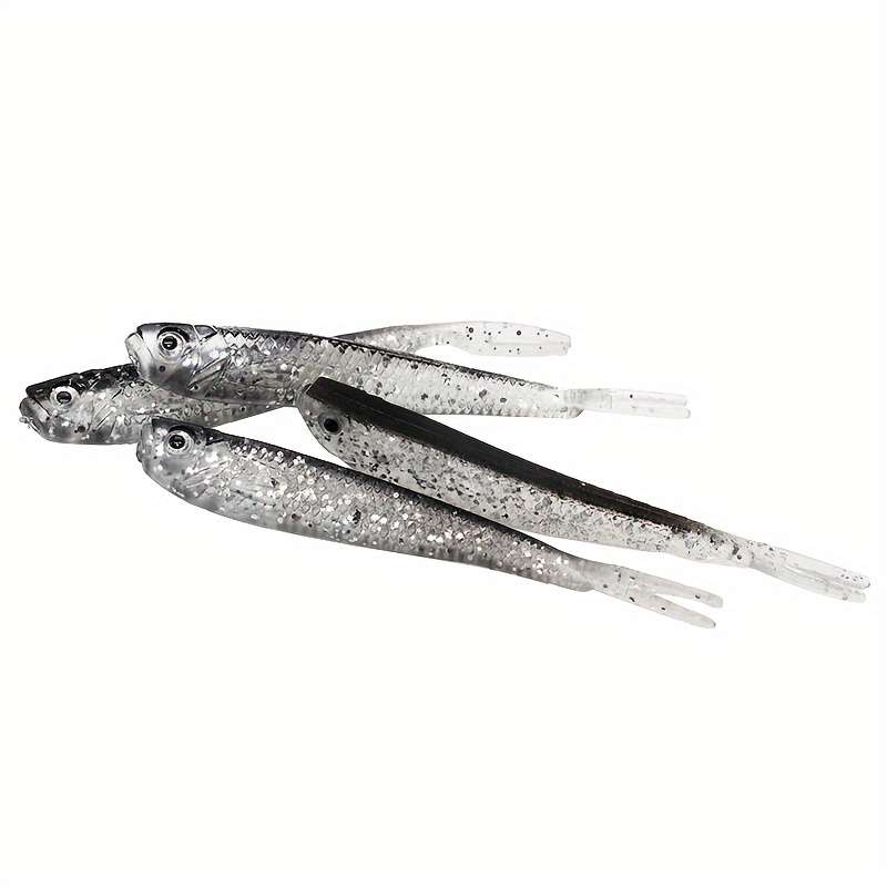 10pcs Premium Soft Baits for Bass Fishing Realistic Rubber Lures PVC Material Ideal for Fre