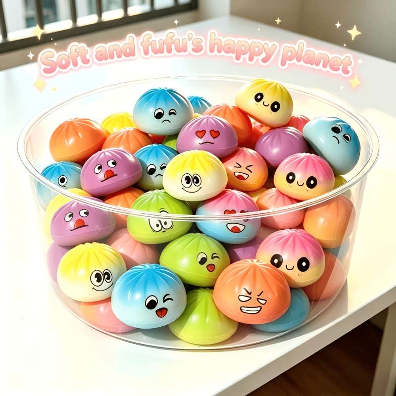 Squeezable Toys Style 4 Piece Set 3 Happy Planets 1 Steamer