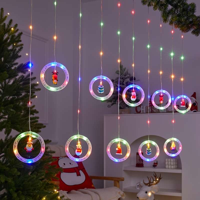 Christmas Lights Leather Wire Lamp Star Type Color