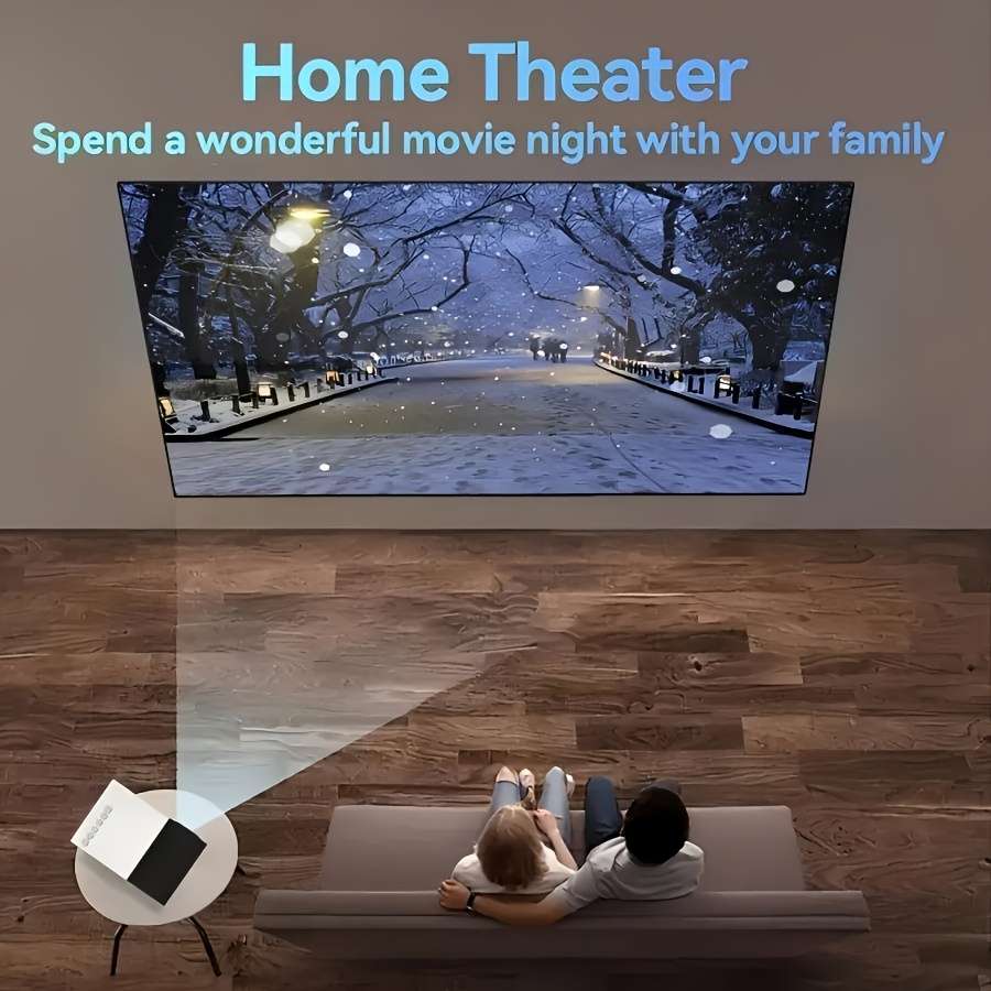 Projector Style Phone Projector With Remote Control Black And White