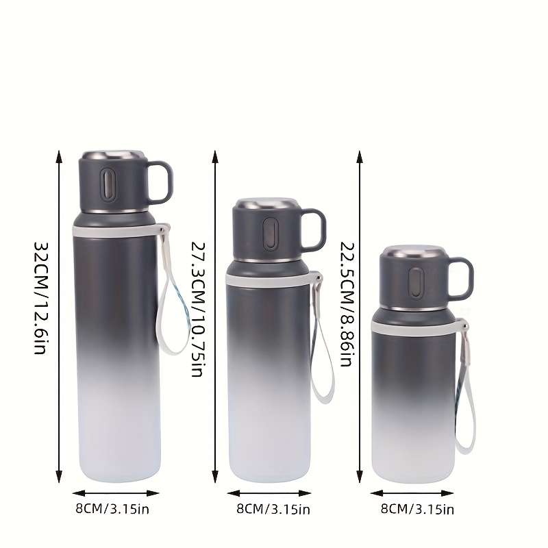Water Cup Color Gradient Red Capacity1000Ml