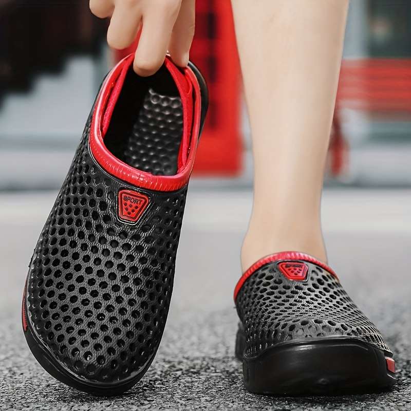 Men Slippers Summer Style Grey Size Uk 7