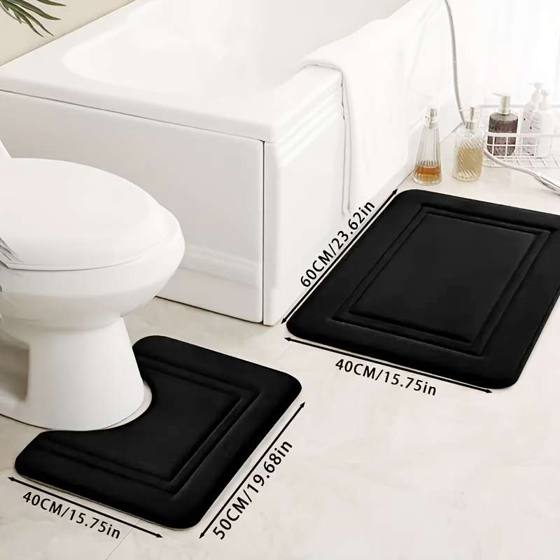 Floor Mats Color Black Size 40X60Cm Add 40X50Cm U Shape