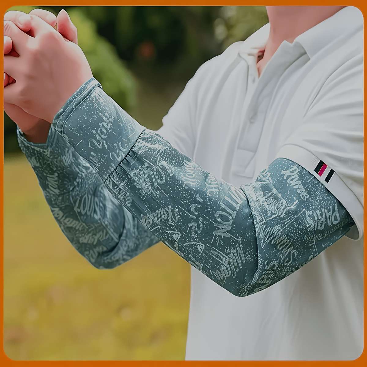 Sunscreen Sleeves Color Blue