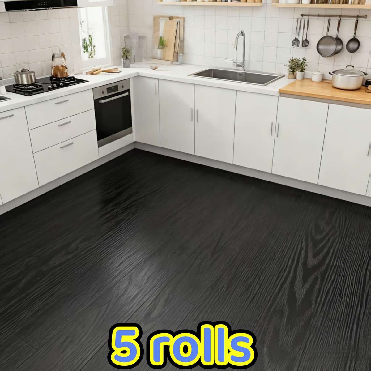 Self Adhesive Floor Stickers M5 5 Rolls 40.01Cm*118.In