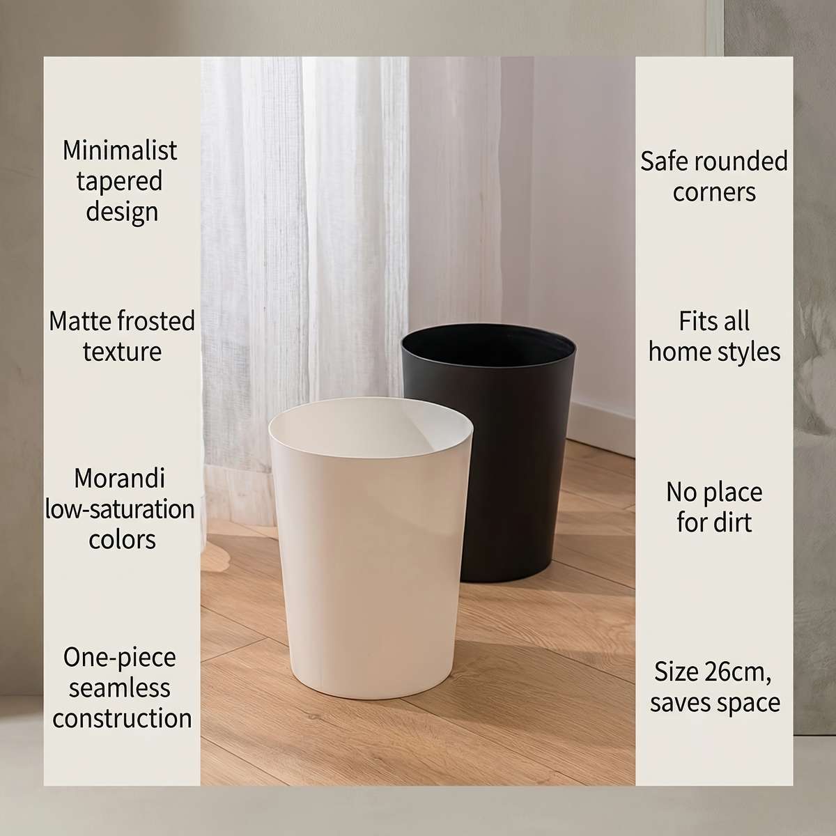 Garbage Can Color White Quantity2Pcs