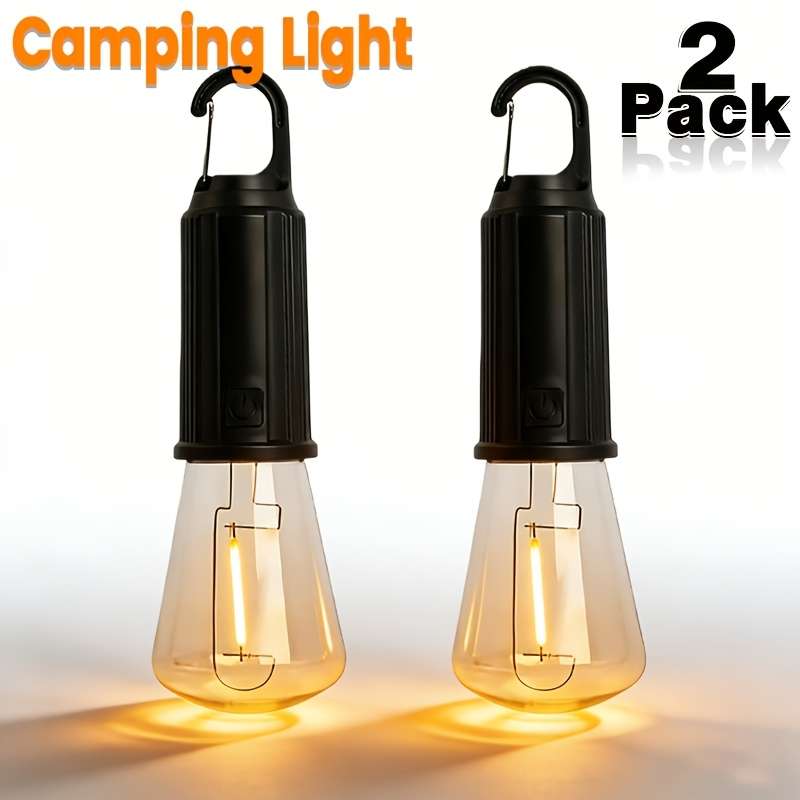 Solar Emergency Lights Color 2Pcs Solar Camping Lamp