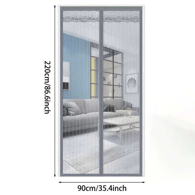 Mosquito Screens For Doors And Windows Gray 0.9*2.2M 3*7.2Ft