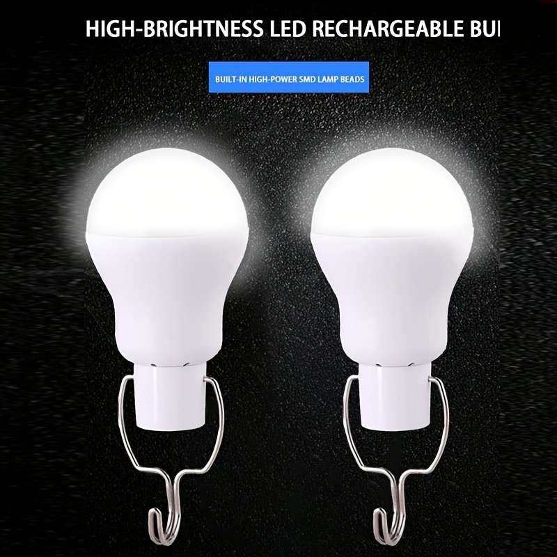 Solar Emergency Lights Color 2 Pcs  White Light