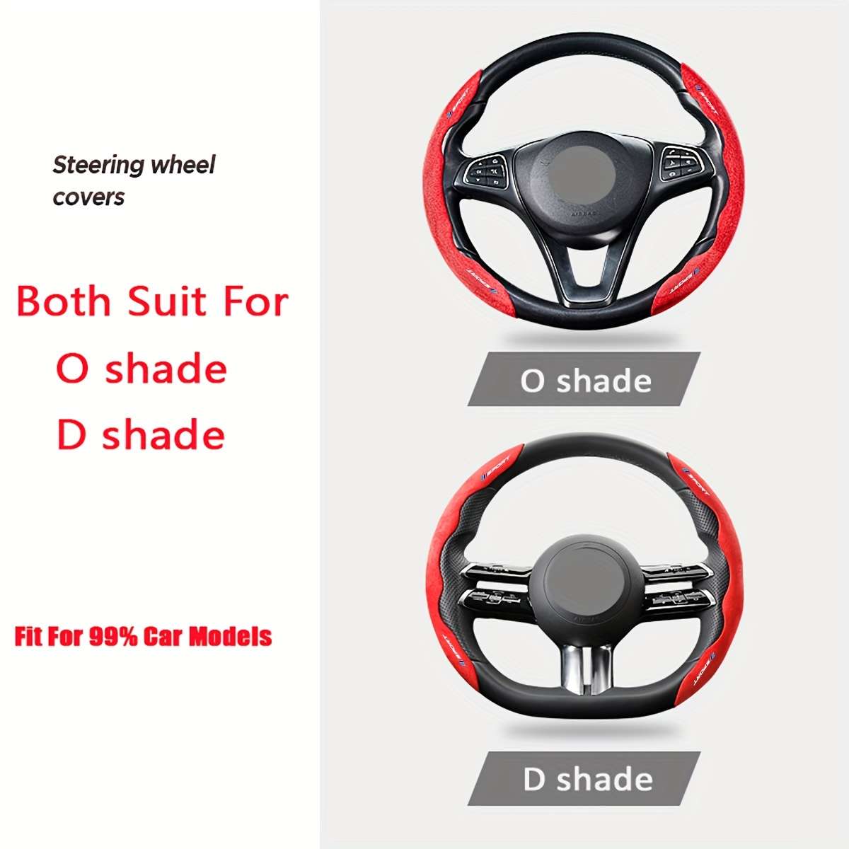 Car Steering Wheel Cover Red