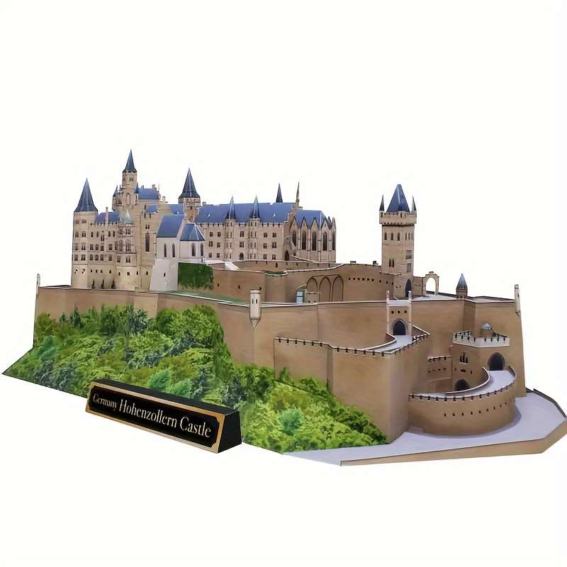 3D Building Model Puzzle Set Model Hohenzollern Material Pack