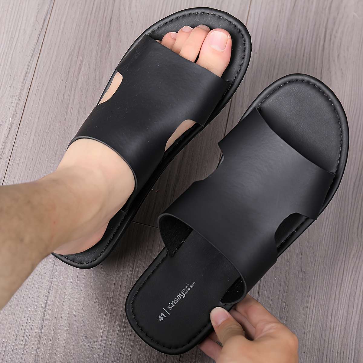 Sandals Color Black Size Uk 8