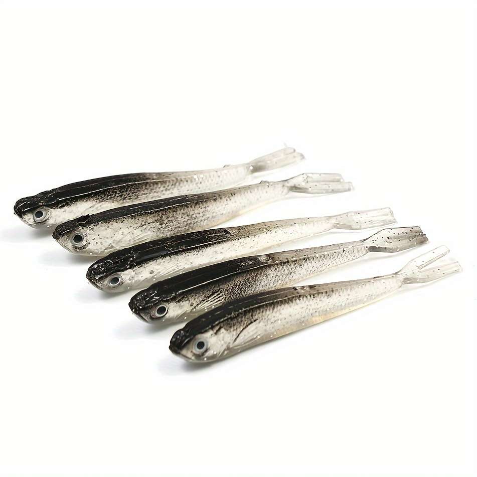 10pcs Premium Soft Baits for Bass Fishing Realistic Rubber Lures PVC Material Ideal for Fre