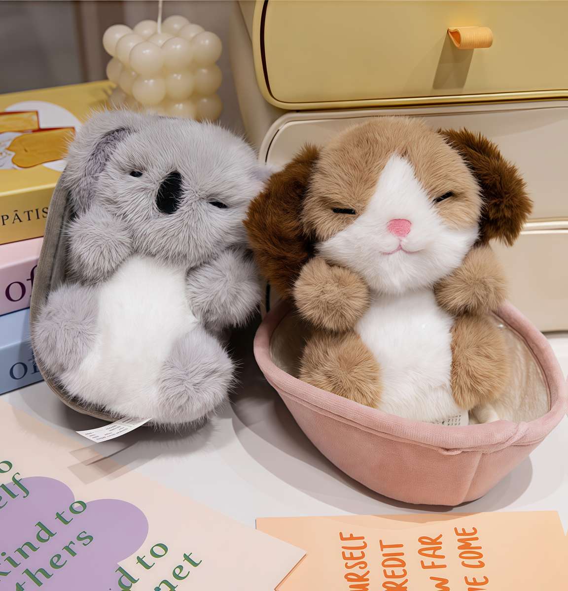 Plush Toys Items 2Pcs Puppy  Add    Nest