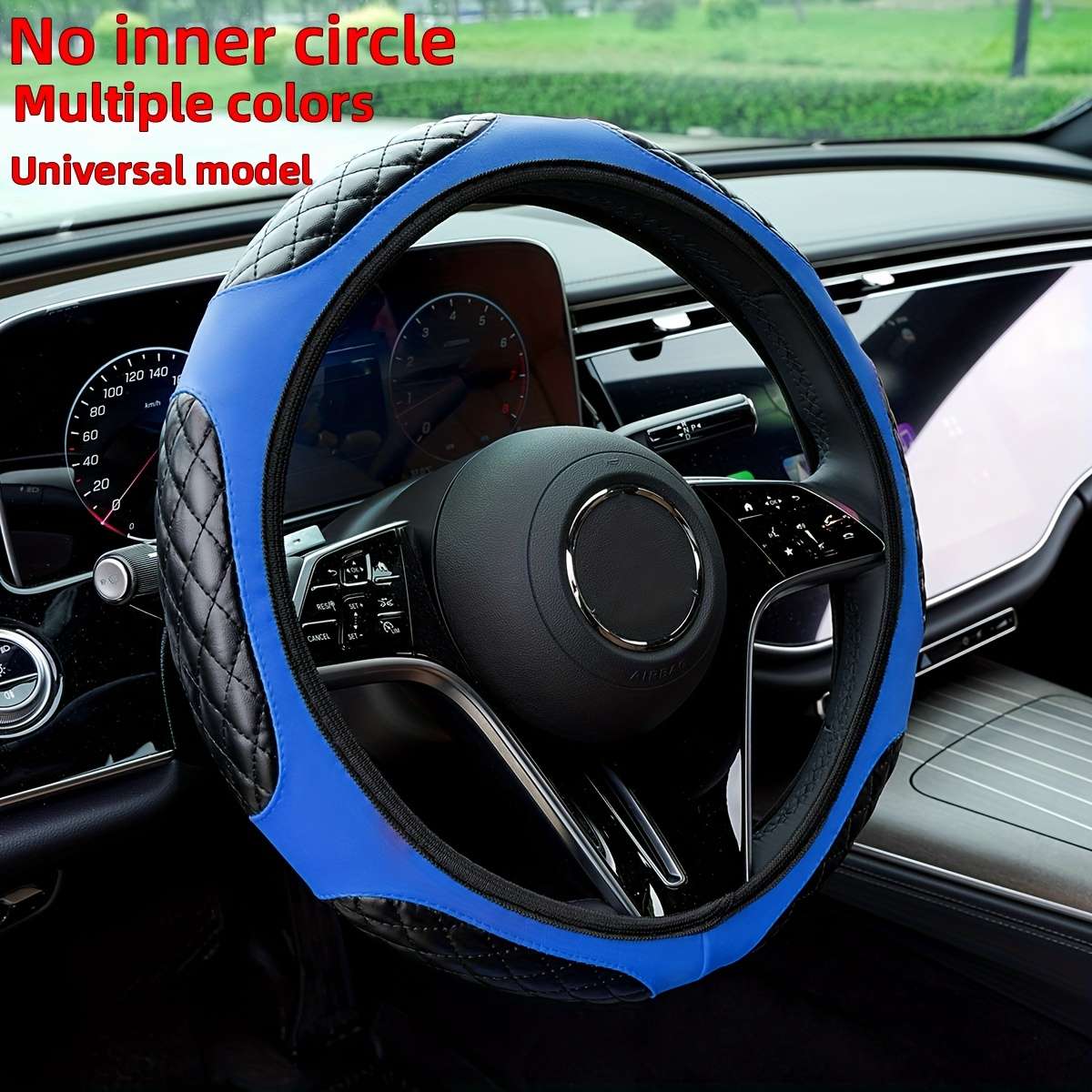 Car Steering Wheel Cover Deep Grey