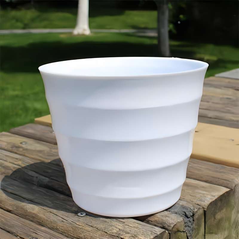 Flowerpot Style 2Pcs White Flower Pot