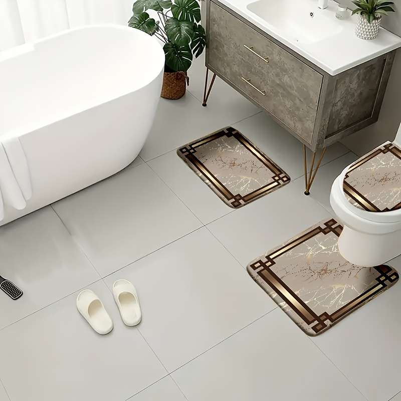 Floor Mats Items 4 Piece Bathroom Set