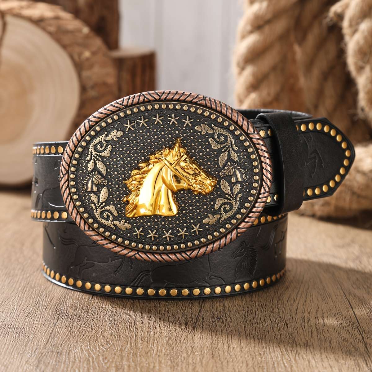 Belt Color Camel Bronze Colored Buckle Size 120Cm 47.2Inch
