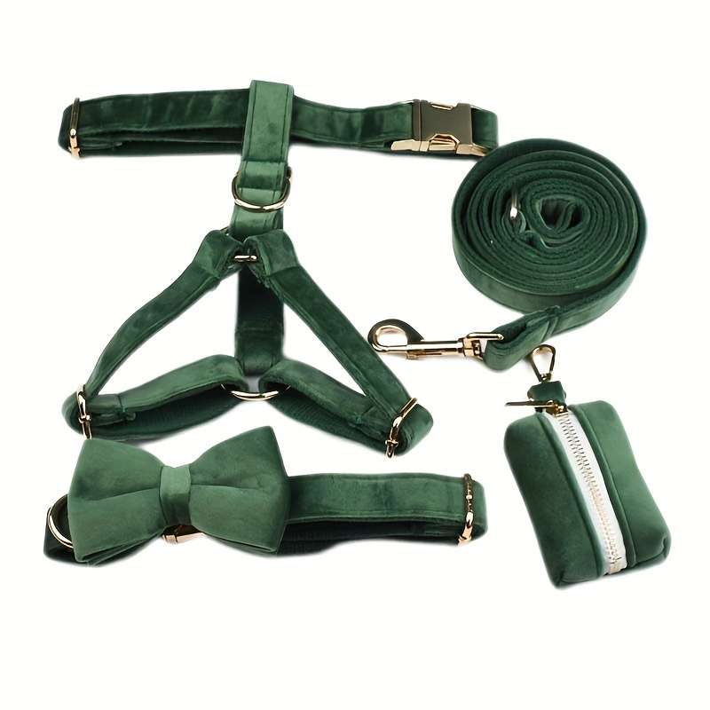 Dog Leash Color Forest Green 5Pcs Size M