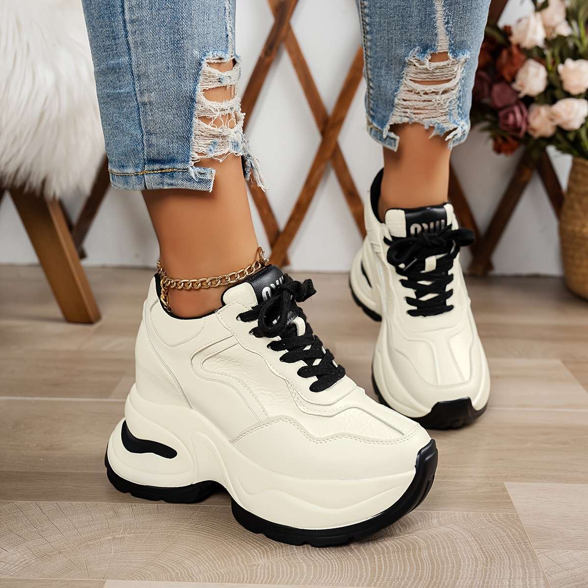 Women S Sneakers Color White Red Sizeuk 6