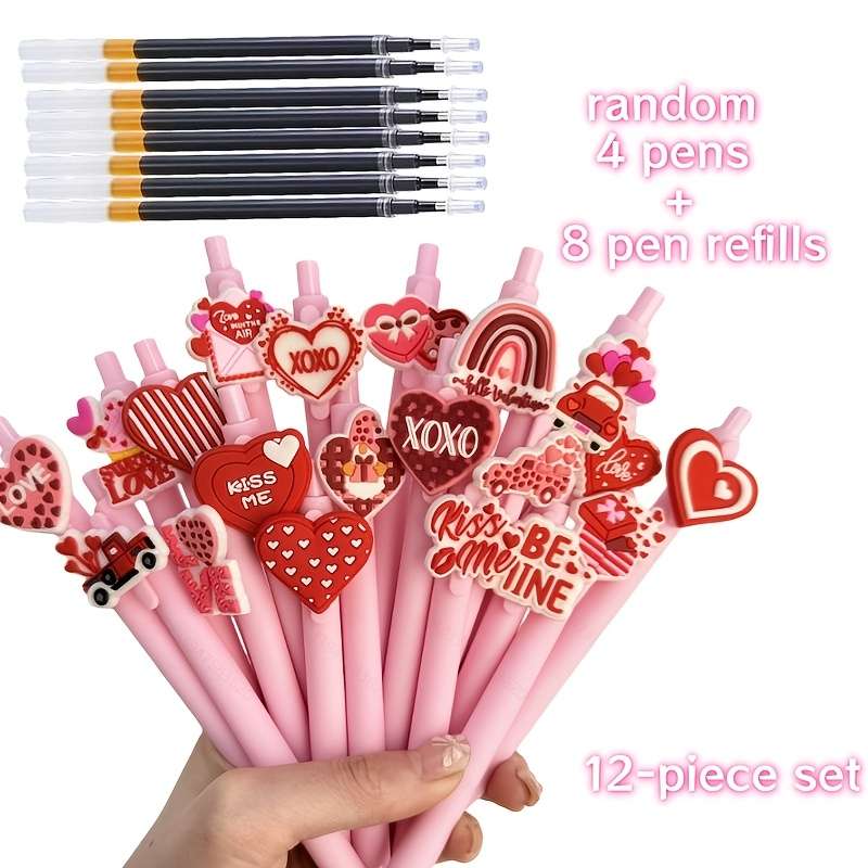 Pen Quantity 12PCS 4 random pens  8 pen refills