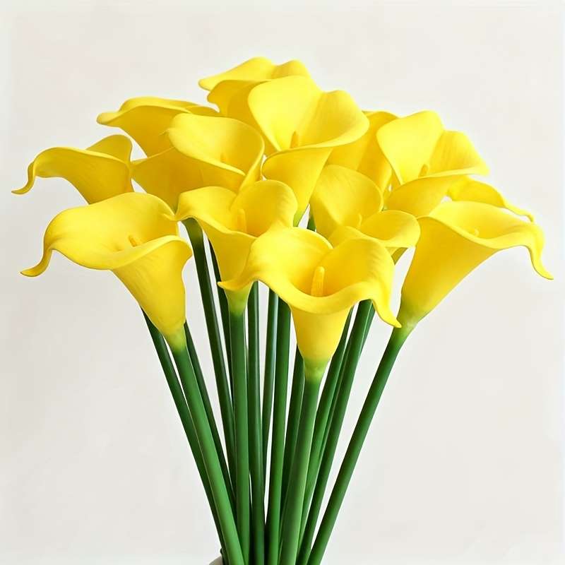 Simulated Flower Color Yellow Quantity3Pcs