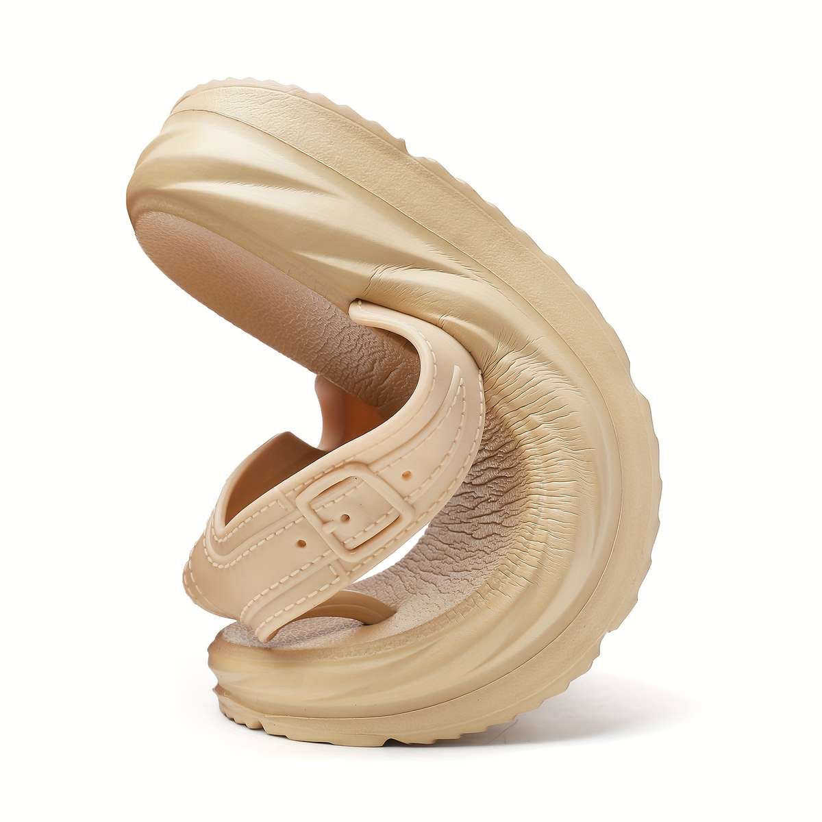 Ladies Summer Flip Flops Khaki Uk 4
