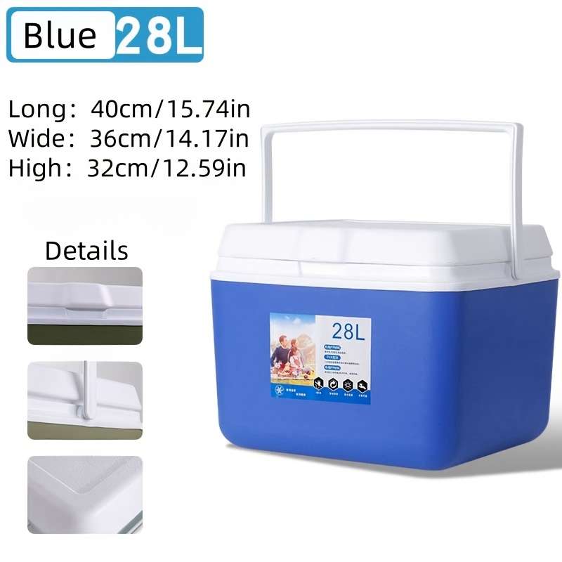 Refrigerator Color Blue Capacity28 Liters   Ice Packs 10Pcs   Ice Plates 2Pcs