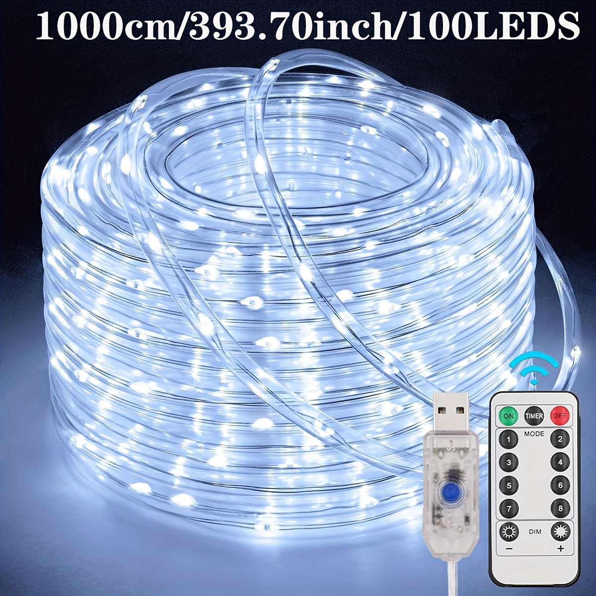 String Lights Color Warm White Size5M 50Leds