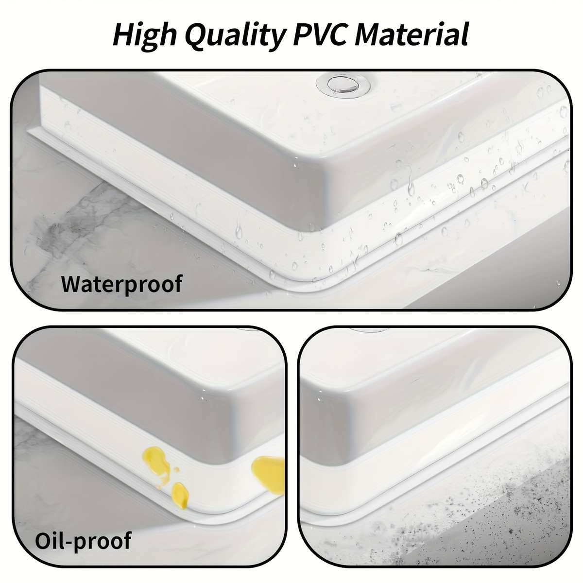Skirting Board 6 Meters Long 50*20Mm White Pvc Selfadhesive Soft Kick Line 1 Yellow Scraper