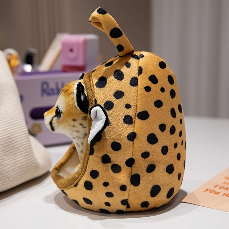 Plush Toys Color Yellow Leopard Nest  Add    Yellow Leopard Size 22.86Cm