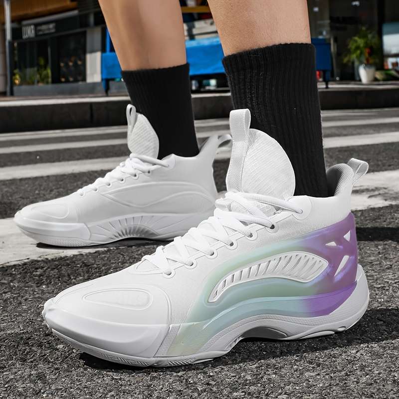 Sneakers White Purple Size Uk 7.5