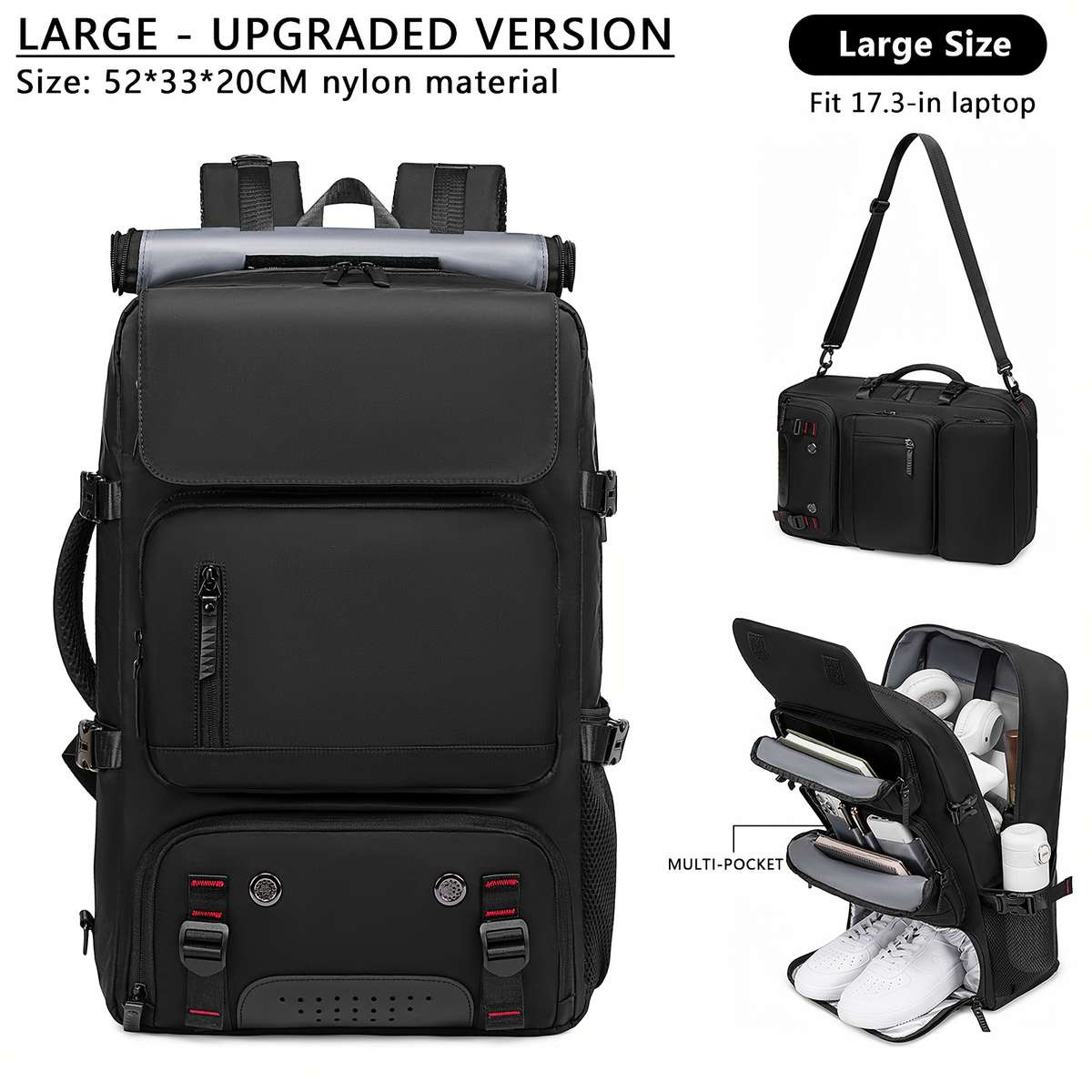 Men S Backpack Large Light Gray