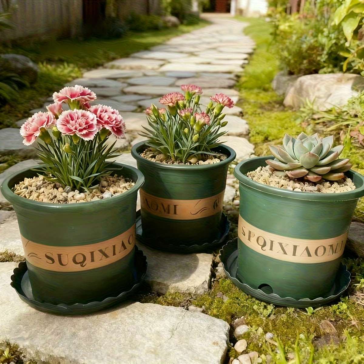 Flowerpot  5Pcscolor Green