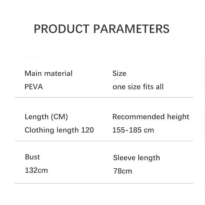 Raincoat Black Size Onesize