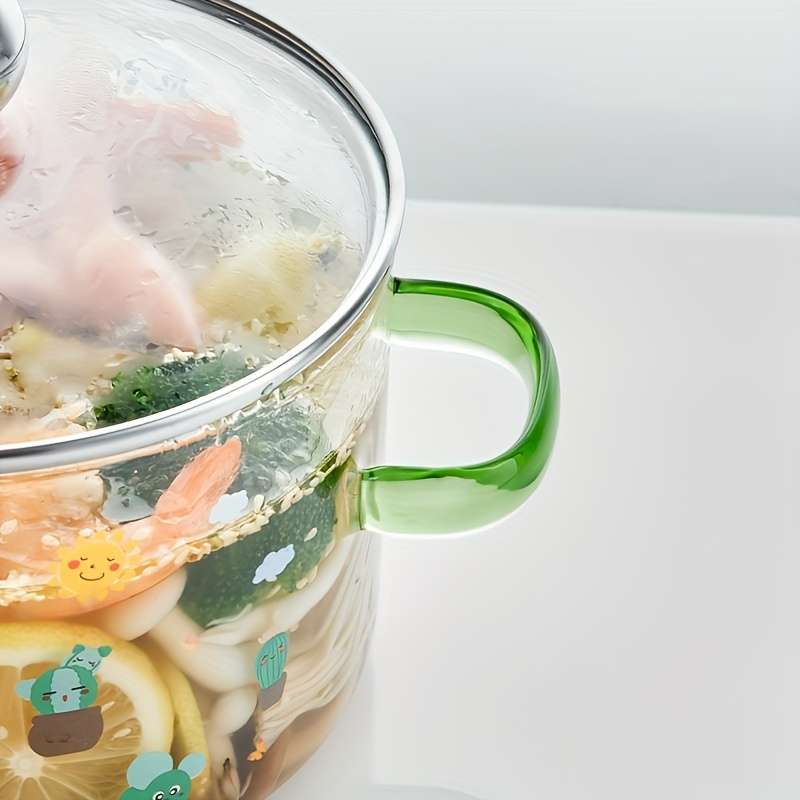Heat-Resistant And Durable High Borosilicate Glass Cooking Pot