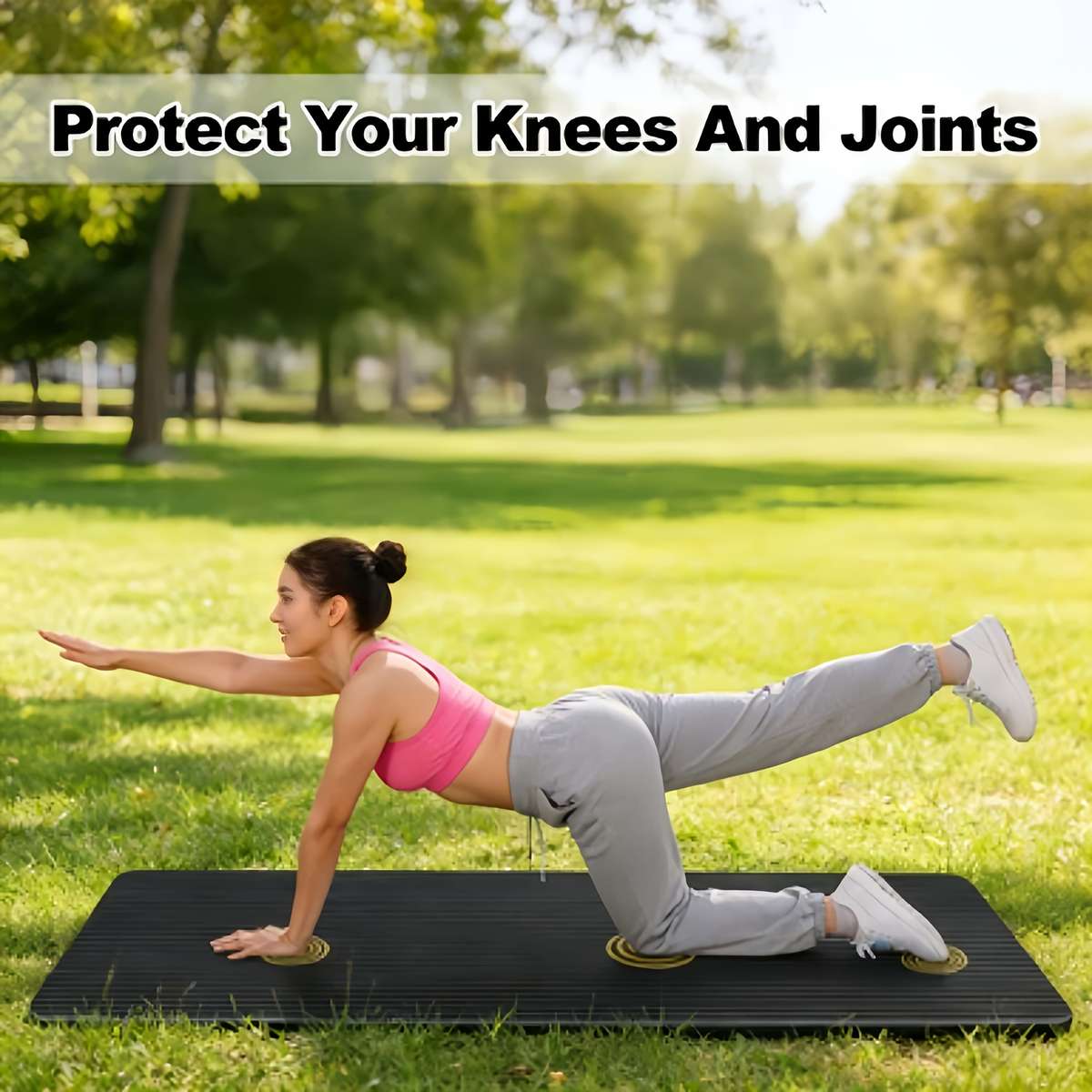 Yoga Mat 0.3Cm Model 2Piece SetGrayPortable Strap
