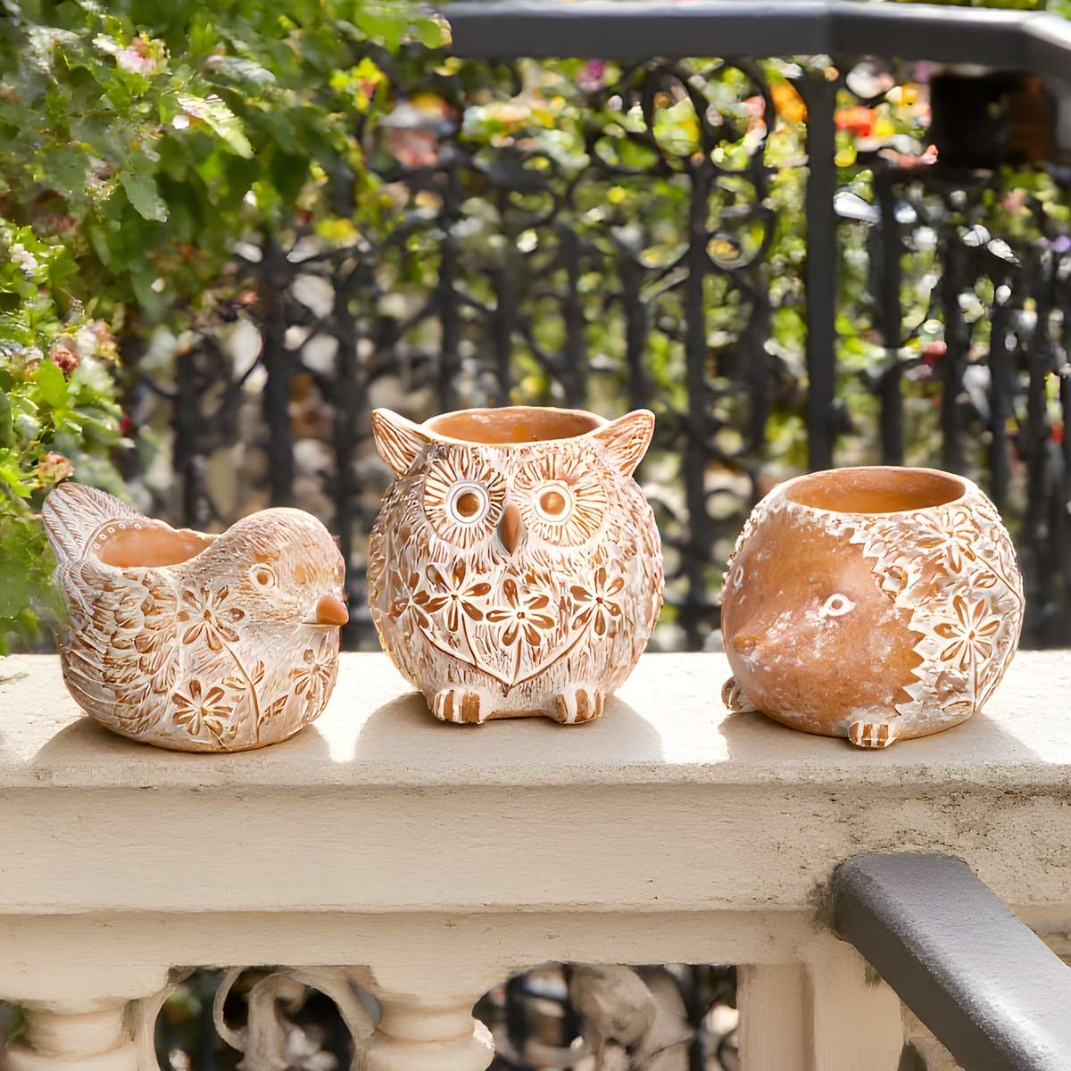 Flowerpot Model Owl Flower Pot
