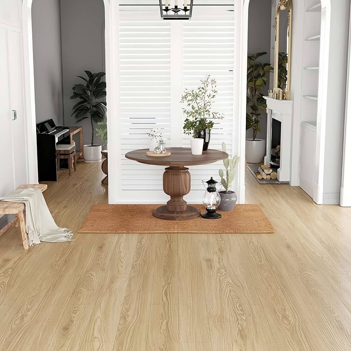 Self Adhesive Floor Stickers Emberwood Trace Hdb007 1 Roll  Coverage Area 1.2 M2  12.92 Sq Ft
