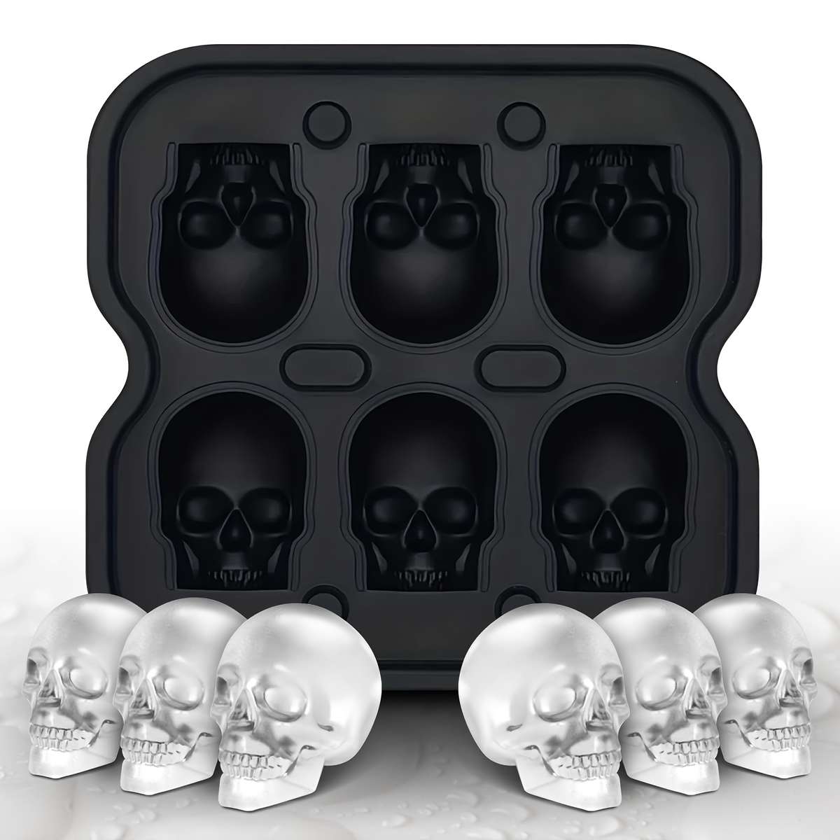 Ice Molds Material 6 Grid Skull