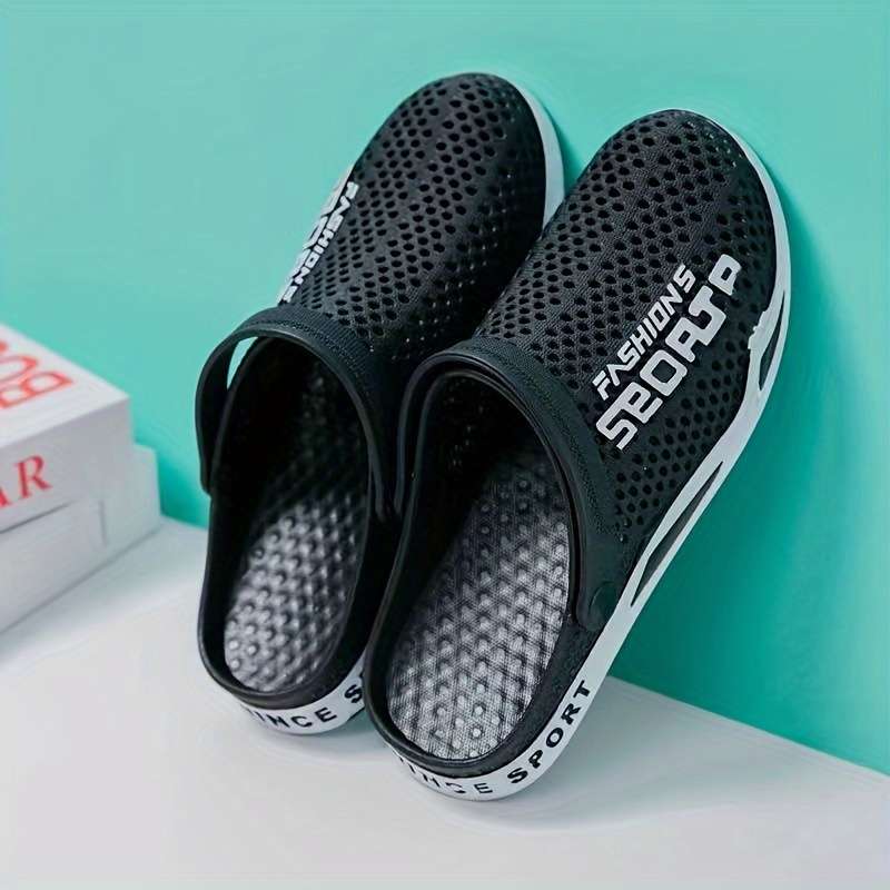 Men Slippers Summer Style Grey Size Uk 7
