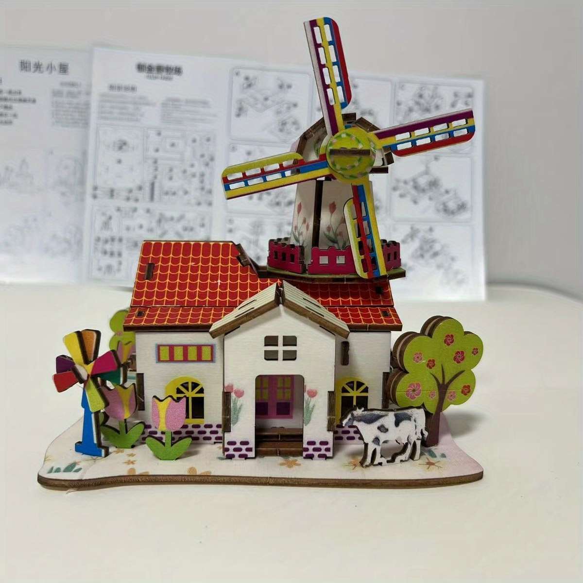 Building Toy Architectural Model Toy Set Quantity Cabin 2 Pack