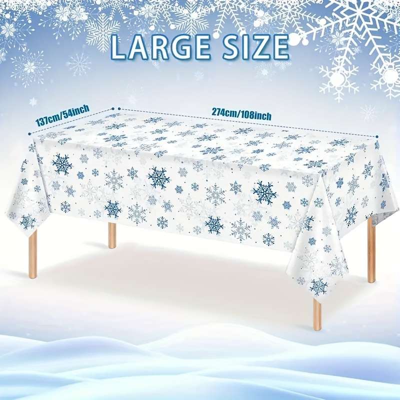 Christmas Tablecloth Color White Quantity 2Pcs